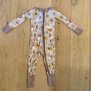 Little Sleepies Sun and Rainbow Footie